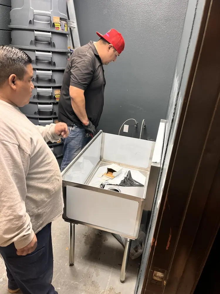 Commercial plumbing and sink installation in Grandview